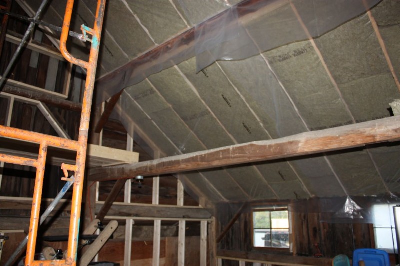 Ceiling insulated
